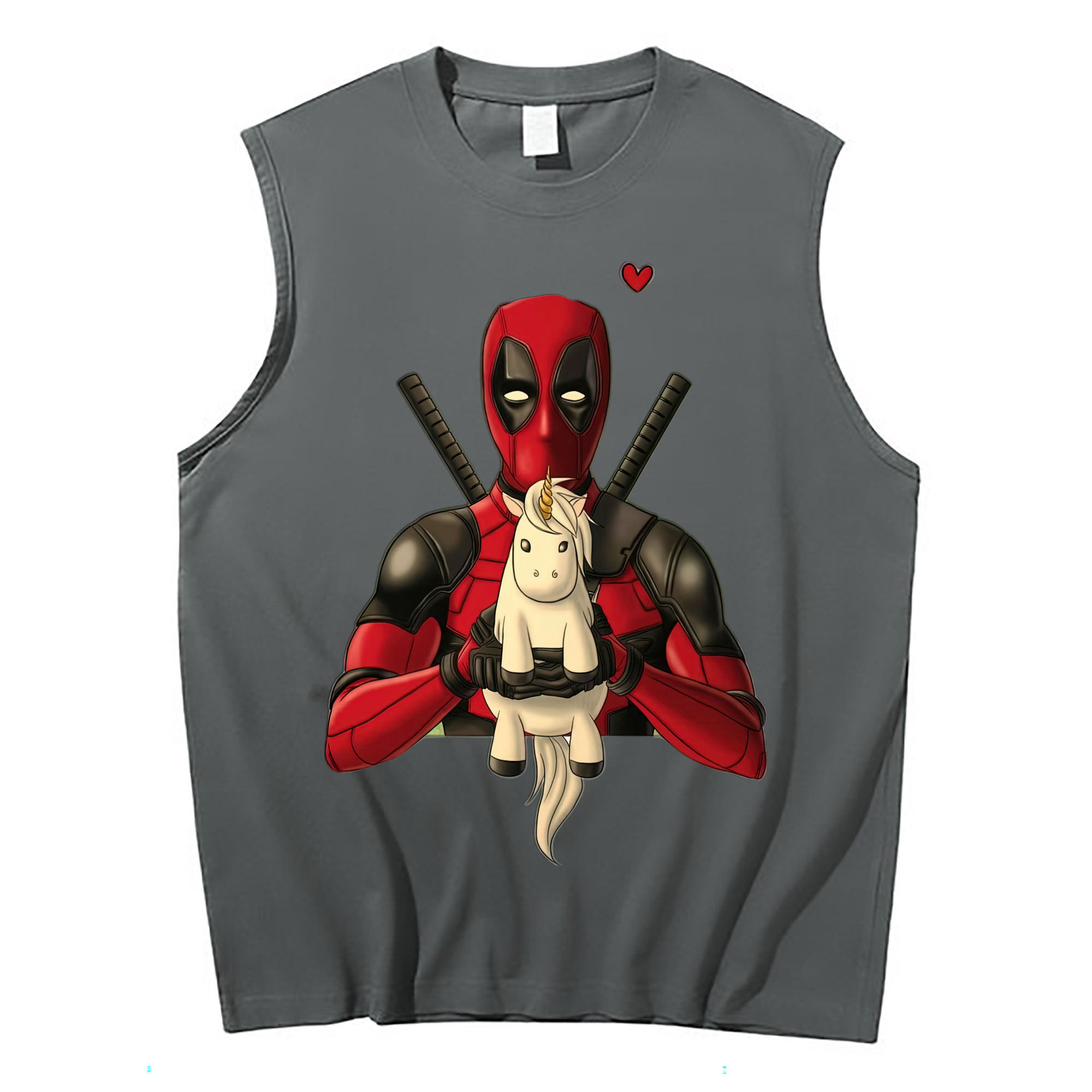 （画像用） Deadpool デッドプール コットン100％タンクトップ（フロントプリント）